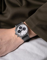 MUS SOLAR C-05 BLACK 40MM + BLACK PARACHUTE STRAP SET