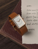 Brown square watches for men
