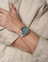 MUS SOLAR C-02 BROWN 40MM + GRAY PARACHUTE STRAP SET