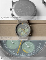 Solar chronograph watches