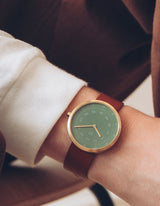 Dusty Olive minimalist watches men