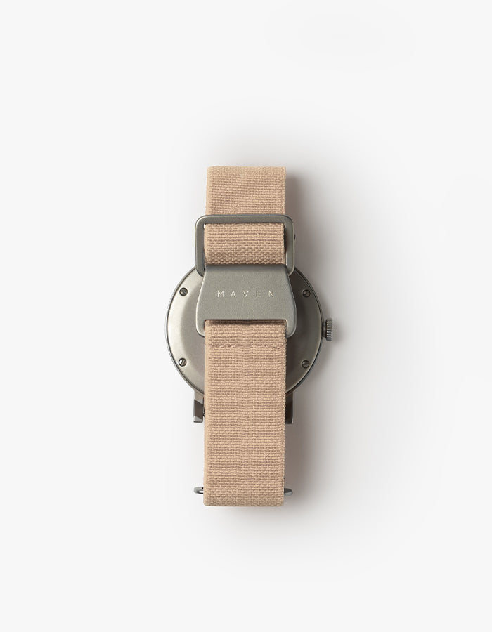 MUS-01 KHAKI P 34MM + SAND PARACHUTE STRAP SET
