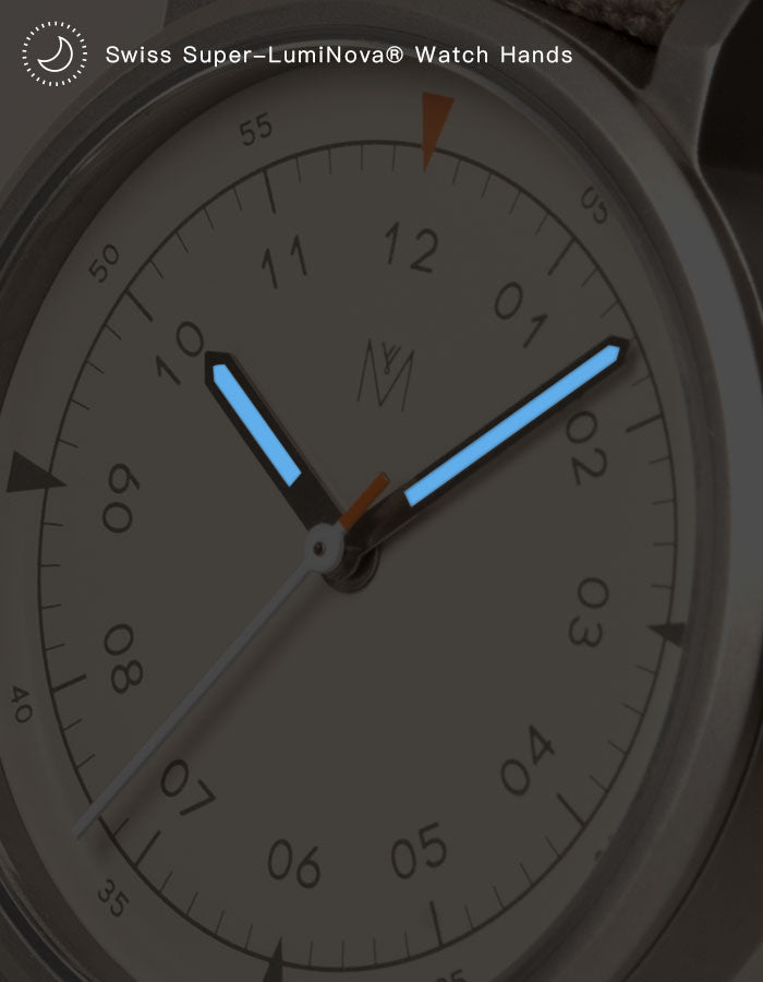 Olive mens field watch