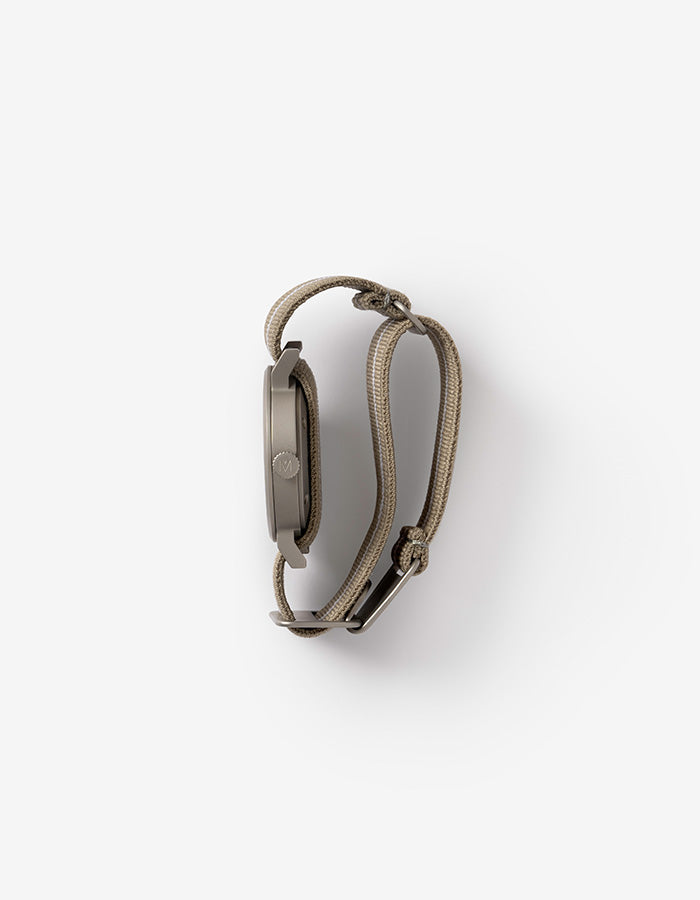 MUS-01 KHAKI P 34MM + GRAY PARACHUTE  STRAP SET