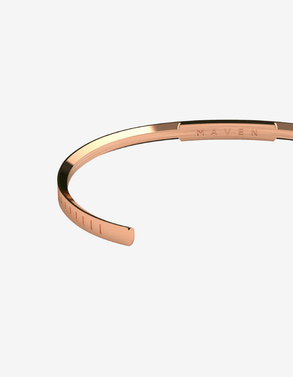 The Minute Cuff, Polished Rose Gold