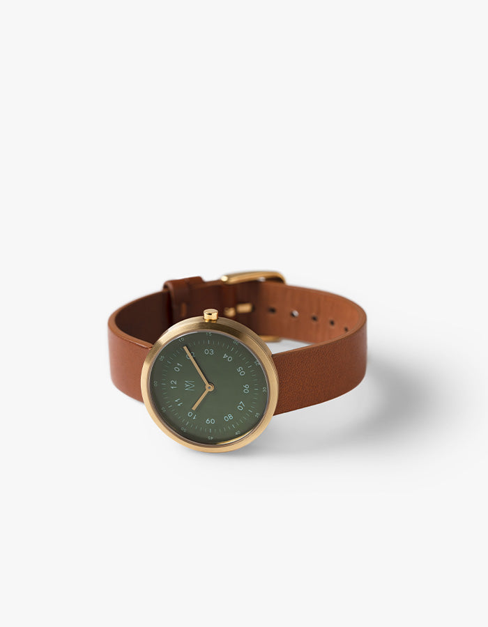 Dusty Olive minimalist womens watch