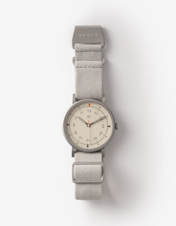 Grey mens field watch