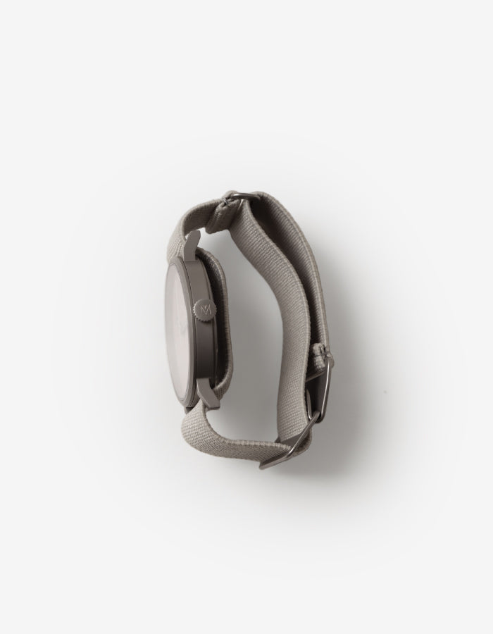 Grey mens field watch