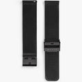 Matte black mesh watch band