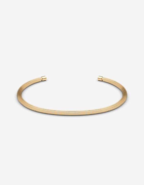 The Line Cuff, Polished Gold