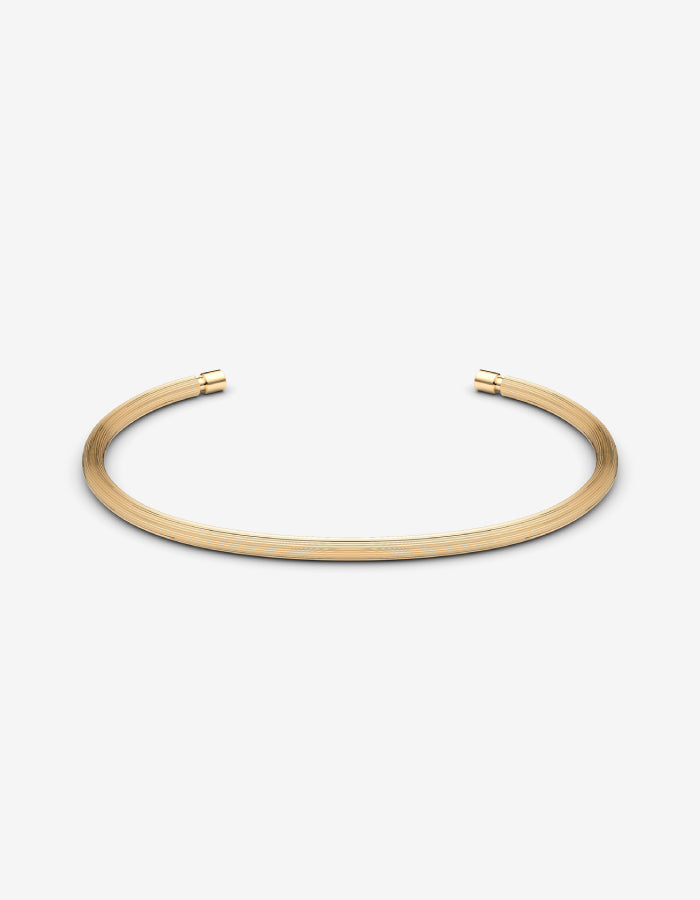 The Line Cuff, Polished Gold